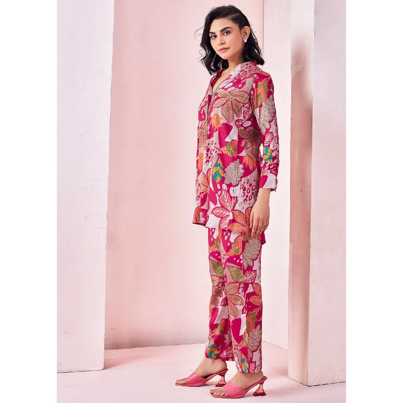 rani-pink-printed-muslin-co-ord-set