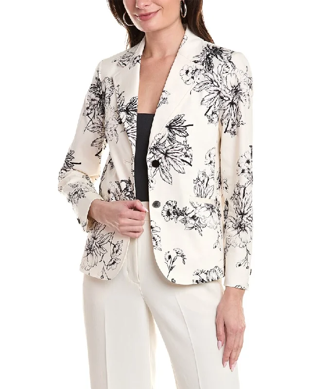 Anne Klein Open Peak Lapel Jacket