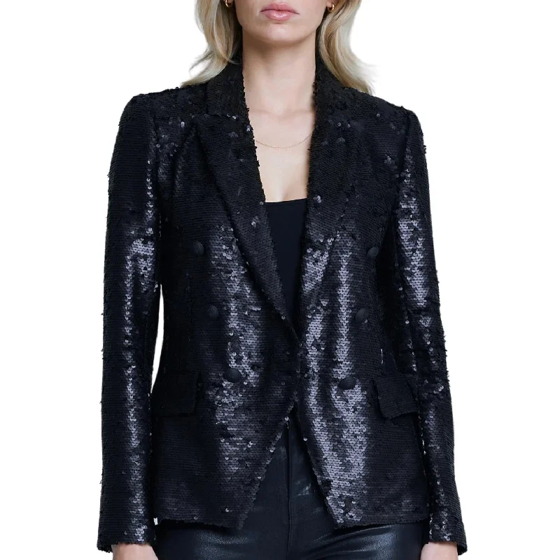 US 2 (XS) / matte black sequin