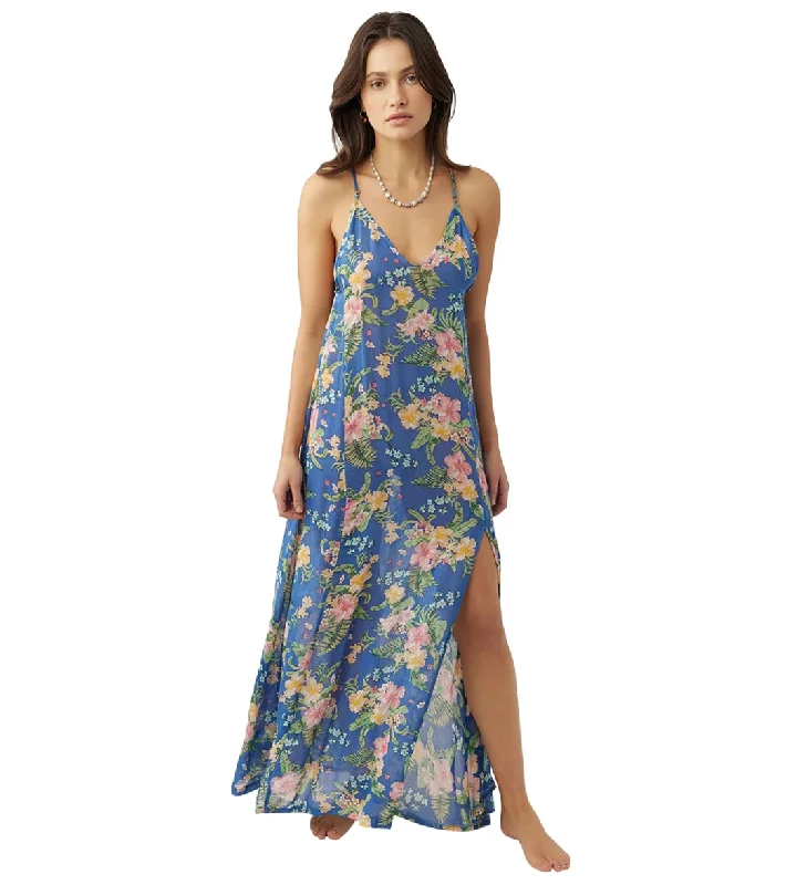 O'Neill Women's Charlie Maxi Cover Up Dress Blue