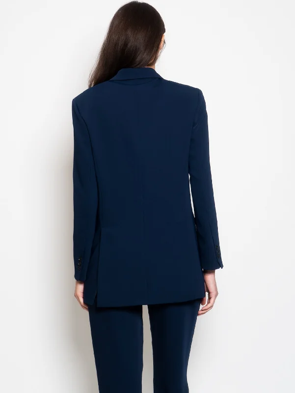 Blazer Doppio Petto in Cady Blu