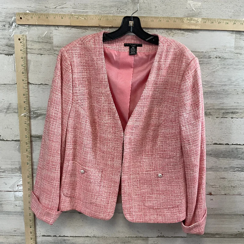 Pink Blazer Apostrophe, Size Xl