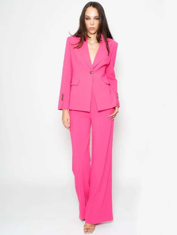 Blazer in Crepe Stretch Fucsia