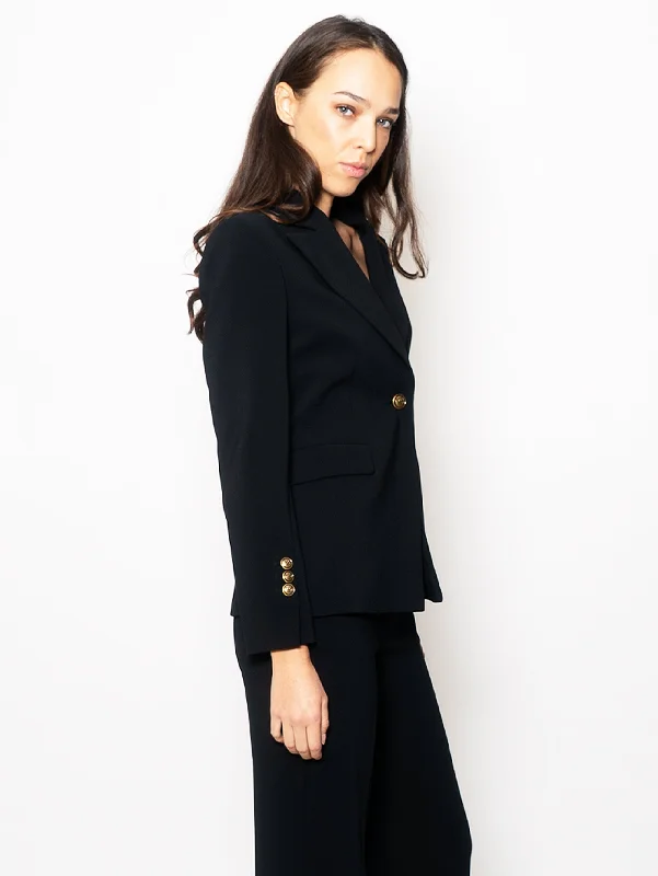 Blazer in Crepe Stretch Nero