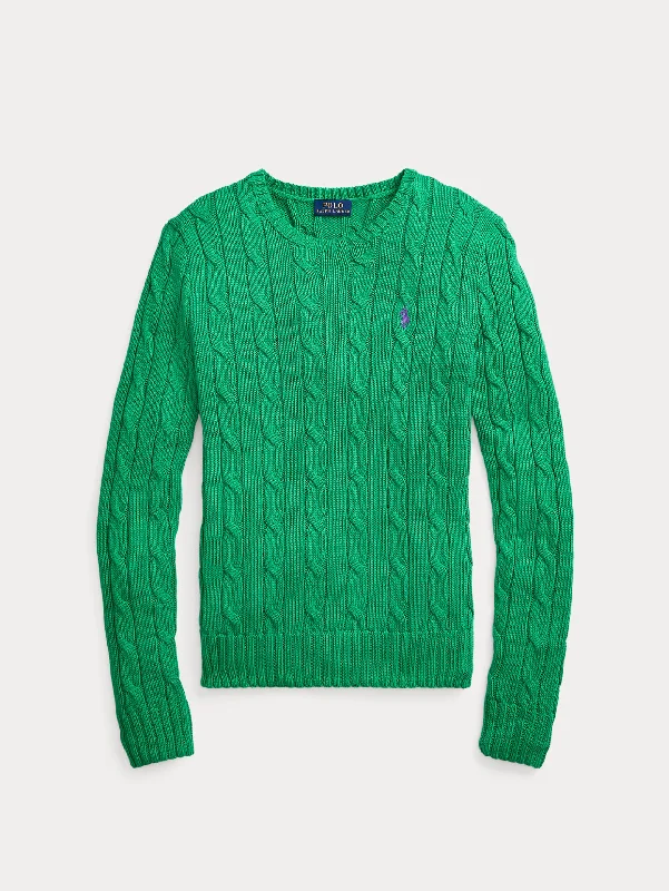 Maglia a Trecce Preppy Green