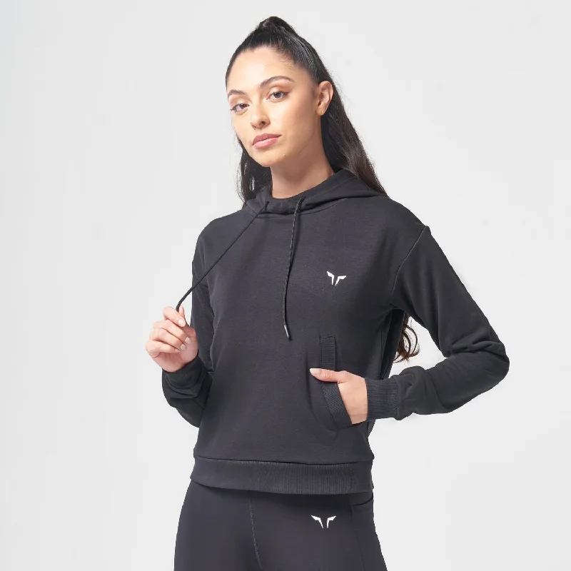 Essential Warm Up Hoodie - Black