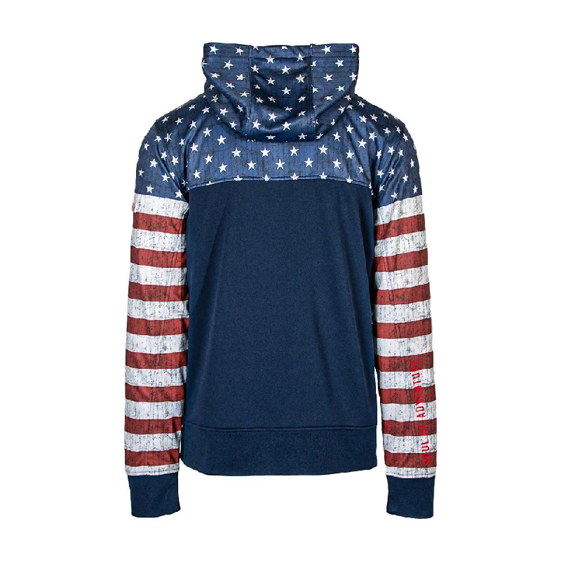 Half Zip Performance Hoodie | American Flag