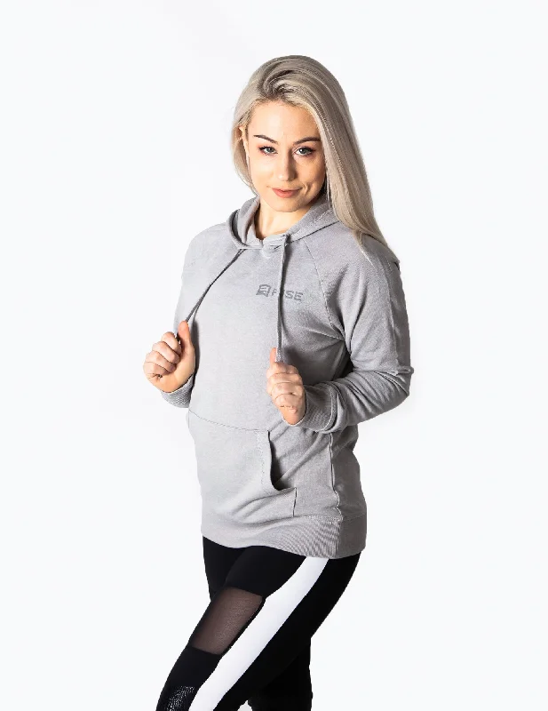 SIGNATURE PULLOVER HOODIE - LIGHT GREY MARL