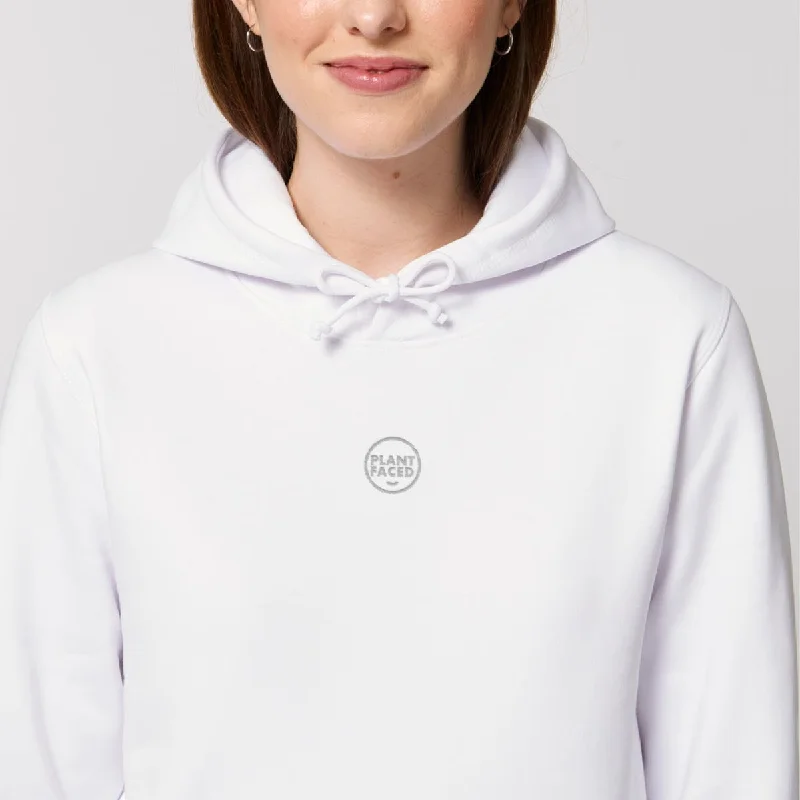 The Classics Hoodie - Embroidered Logo - Frost White - ORGANIC X RECYCLED