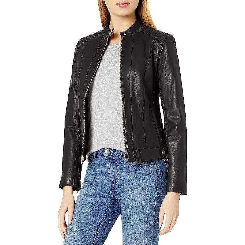 Cole Haan Women's Racer Leather Jacket