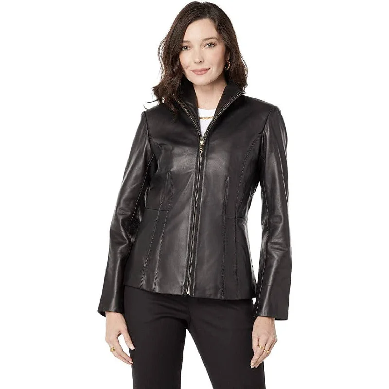 Cole Haan Women's Scuba Leather Jacket