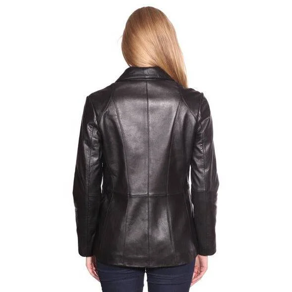 Mason & Cooper Women's Leather Blazer Jacket