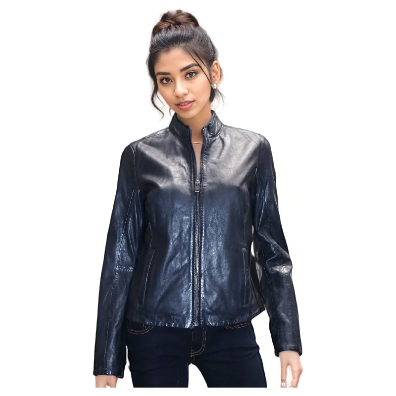 Mauritius Women's Chessy Scuba Leather Jacket