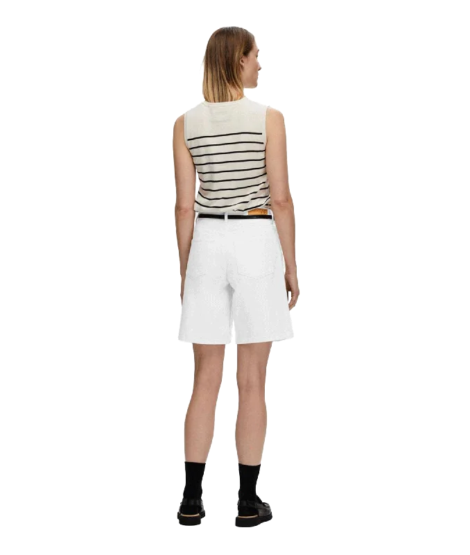 Sleeveless Knitted Top - Beige