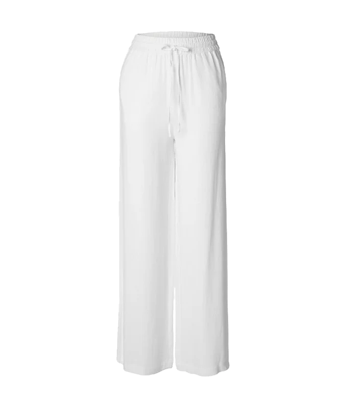 High-waisted Trousers - White