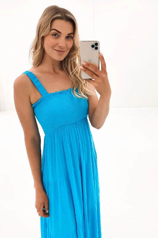 Ebony Midi Dress Blue