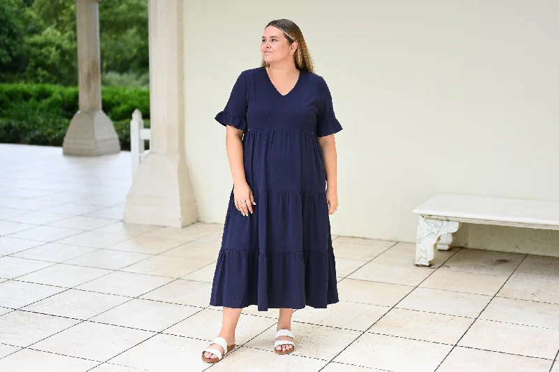 Gracey Dress - Navy