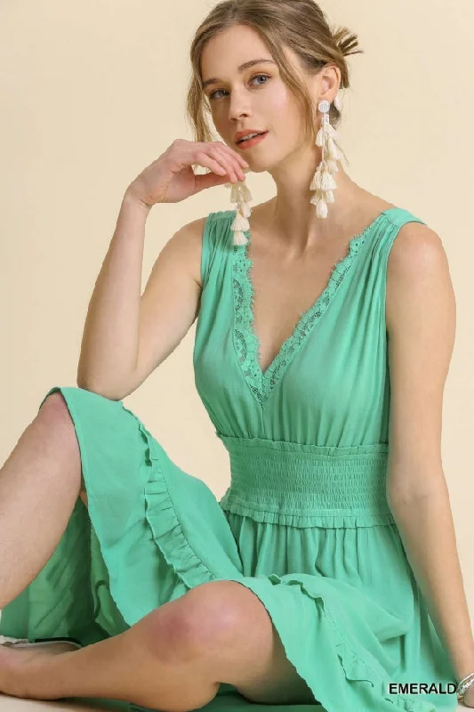 Green With Envy Hi-Low Sundress