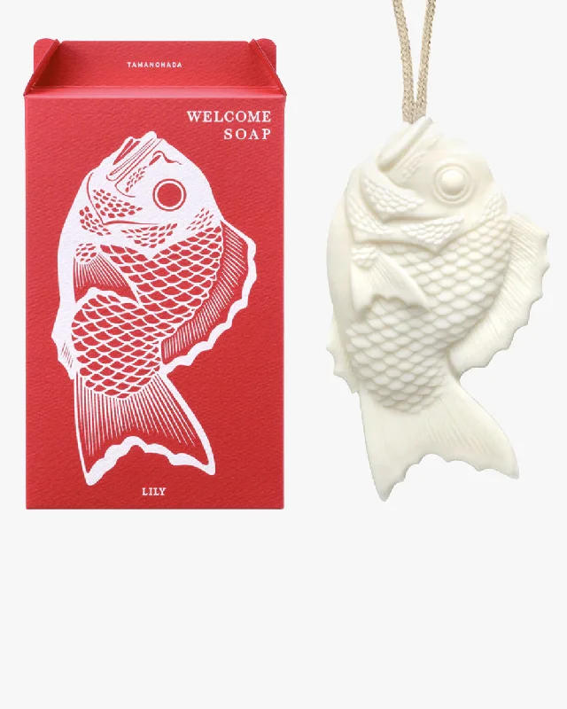 Japan Best Tamanohada Fish Shape 345g Welcome Soap - Lily