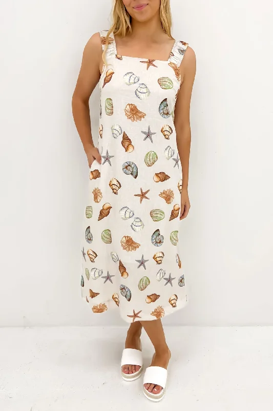 Madeira Midi Dress Madeira Print