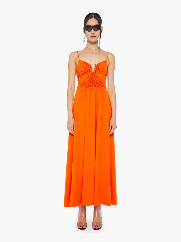 Maria Cher Francine Midi Dress - Orange