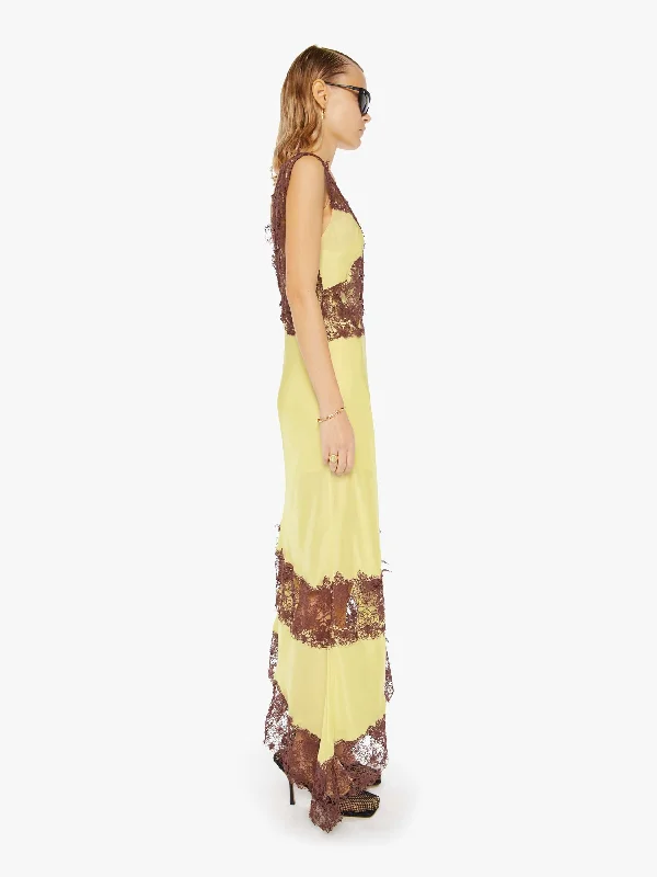 Maria Cher Lex Midi Dress - Yellow