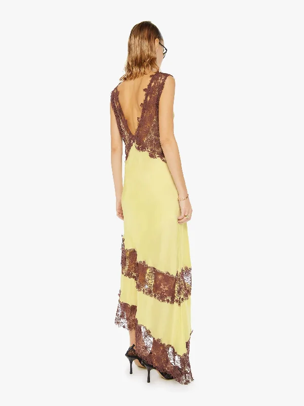 Maria Cher Lex Midi Dress - Yellow