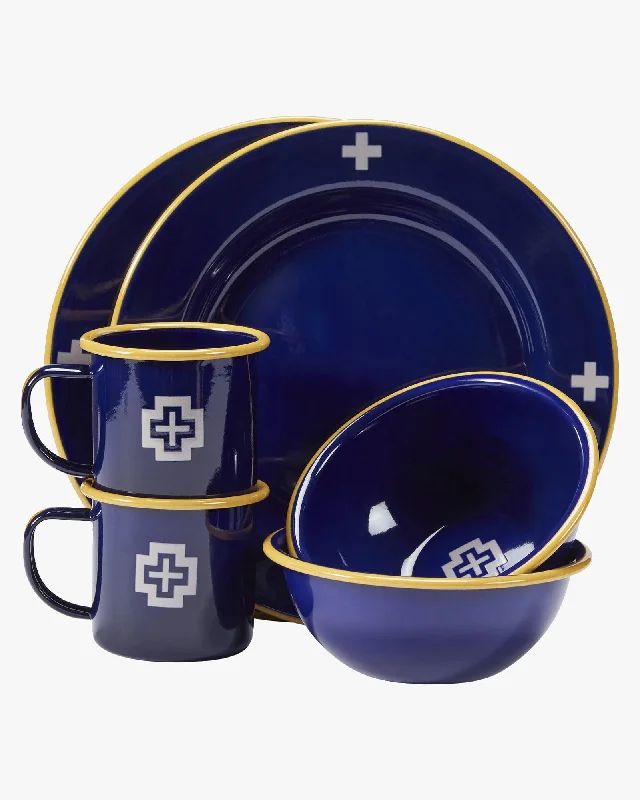 Pendleton Camp Enamelware Set Of Two - Navy Cross