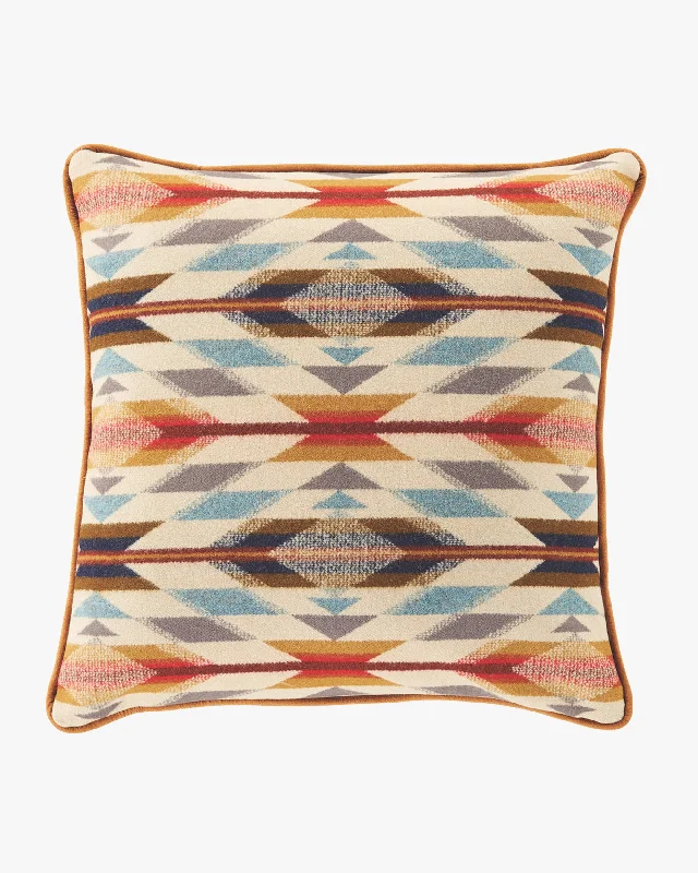 Pendleton Jacquard 18x18 Wool Pillow - Wyeth Trail