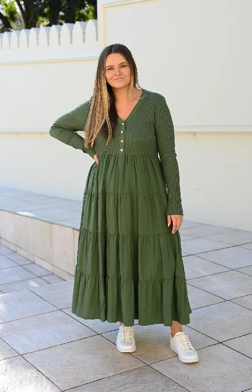 Quinn Dress - Olive