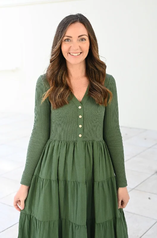 Quinn Dress - Olive