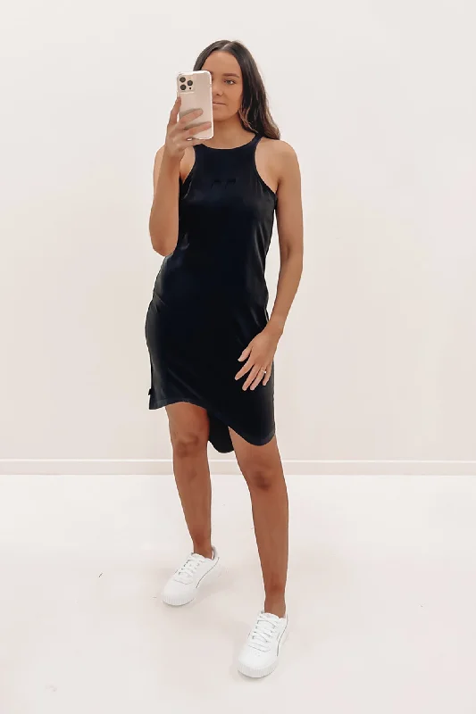 Signature Midi Dress Washed Black