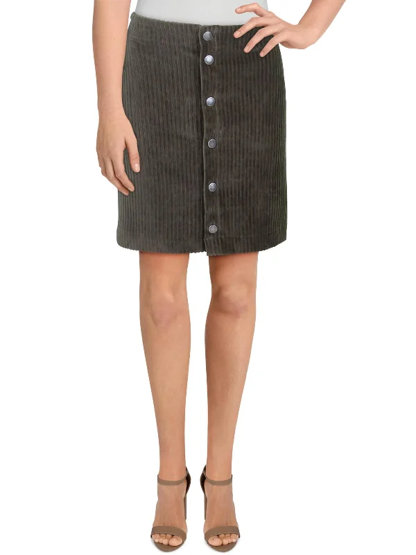 Womens Corduroy Mini Skirt