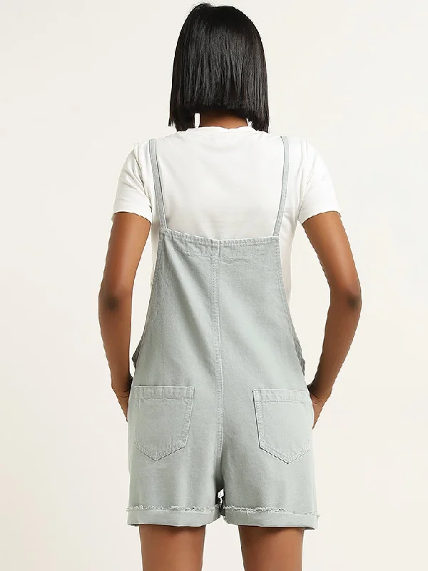 Nuon Mint Denim Jumpsuit