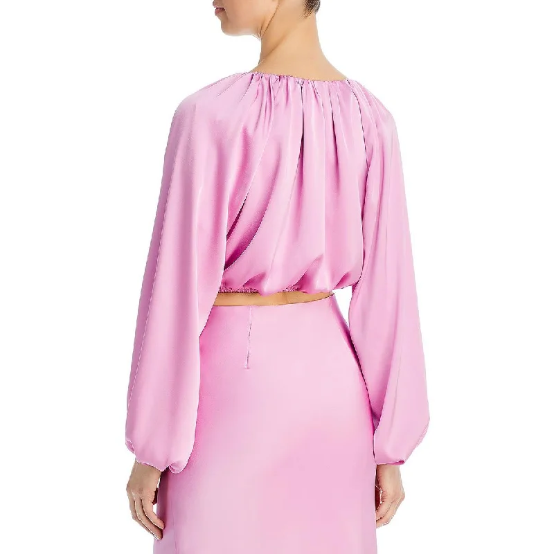 amethyst-womens-satin-pleated-cropped