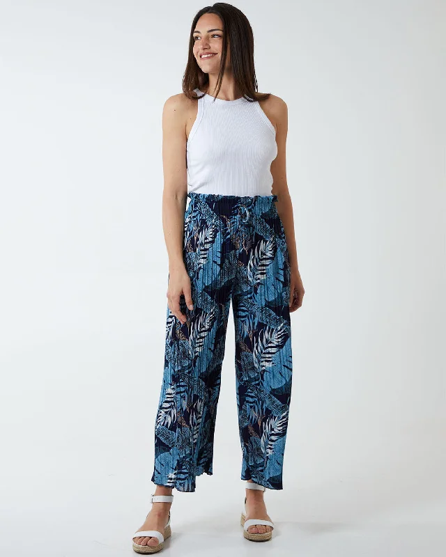 blue-tropical-print-pleated-wide-legs-trouser