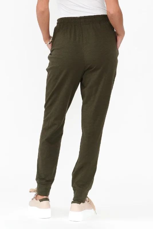 bondi-khaki-cotton-jogger-pants