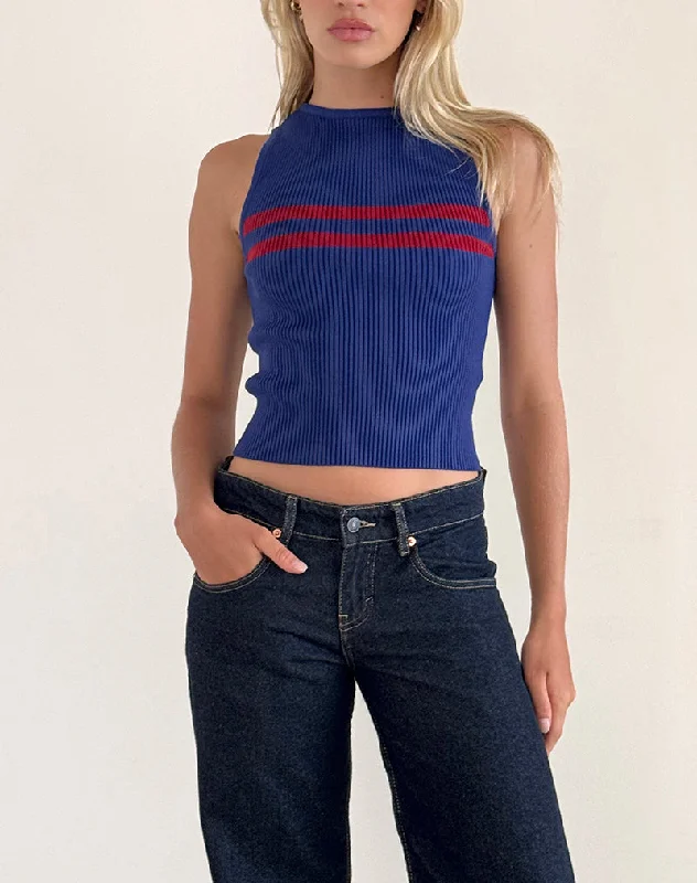 bonisa-vest-blue-q039-w-red-stripe-q075