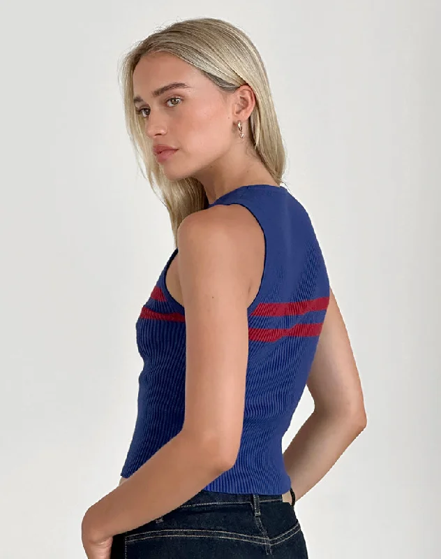 bonisa-vest-blue-q039-w-red-stripe-q075