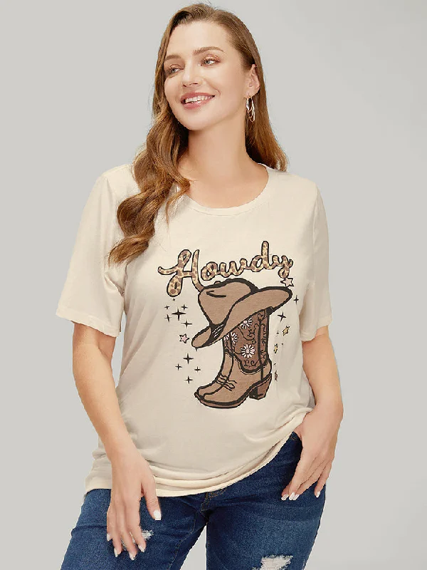 boots-hat-print-drop-shoulder-graphic-t-shirt