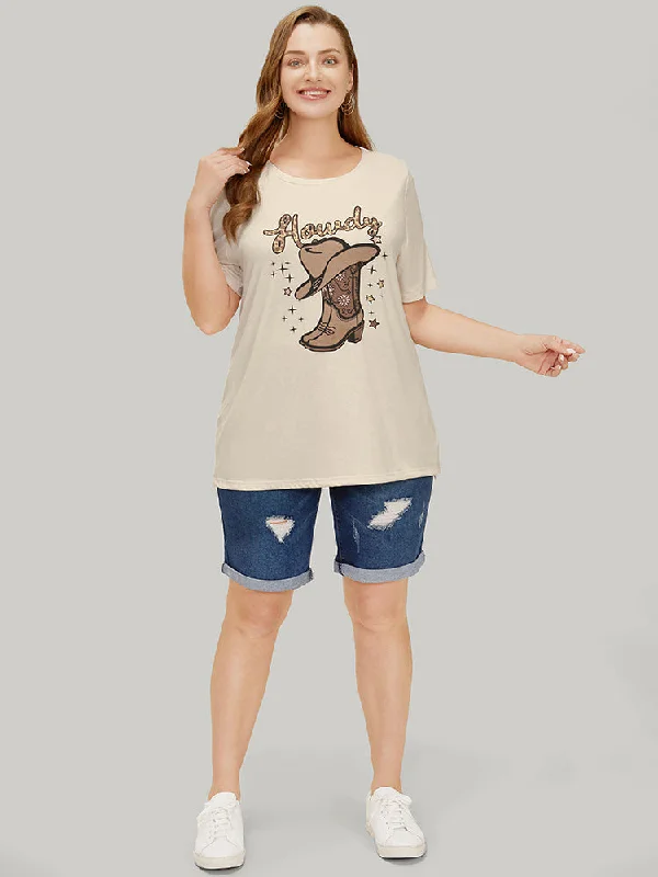 boots-hat-print-drop-shoulder-graphic-t-shirt