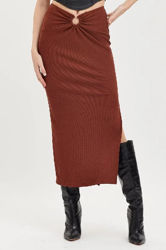 brown-maxi-skirt-high-rise-ring-detial-rib-jersey-sl9057-47mb