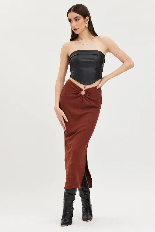 brown-maxi-skirt-high-rise-ring-detial-rib-jersey-sl9057-47mb