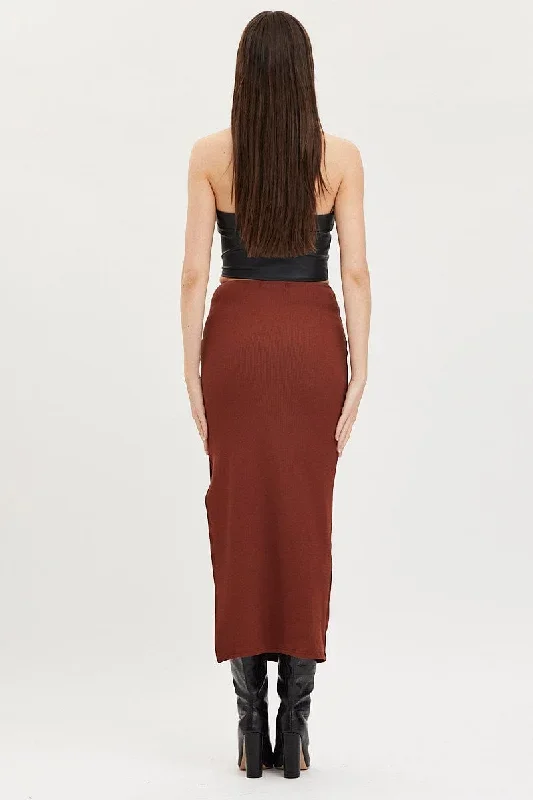 brown-maxi-skirt-high-rise-ring-detial-rib-jersey-sl9057-47mb