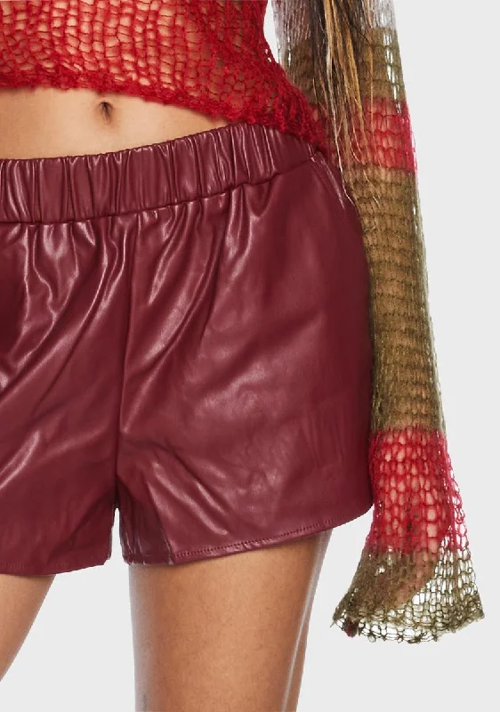 burgundy-count-on-me-vegan-leather-shorts