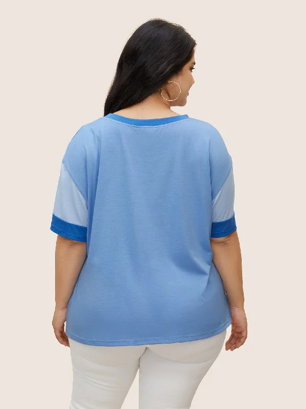 colorblock-contrast-drop-shoulder-sleeve-t-shirt