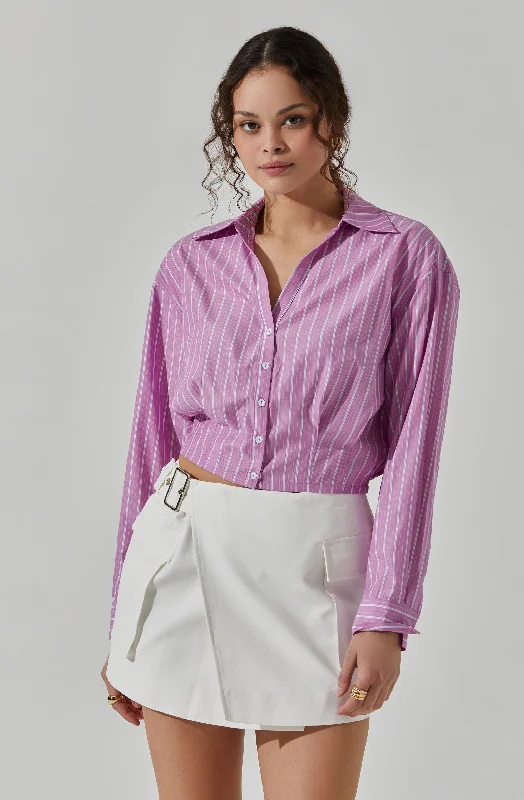 cropped-pinstripe-collared-top