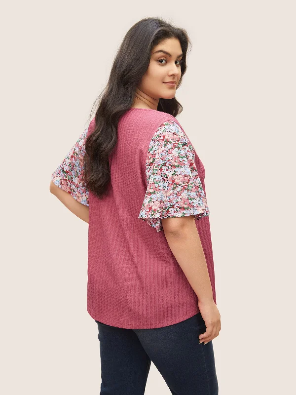 ditsy-floral-patchwork-plisse-flutter-sleeve-t-shirt