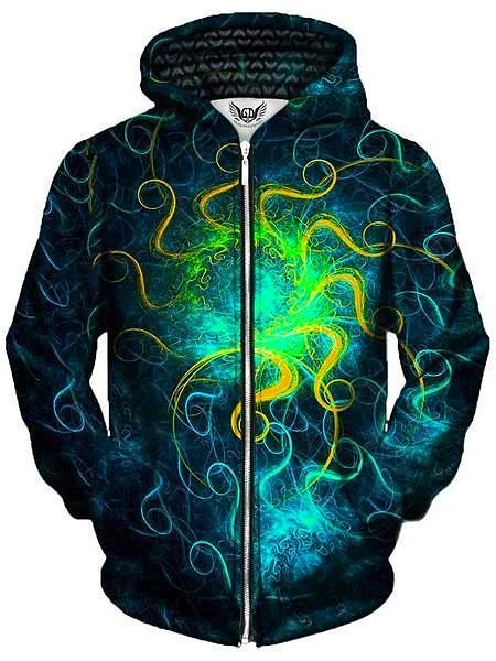 Euphoric Space Unisex Zip-Up Hoodie