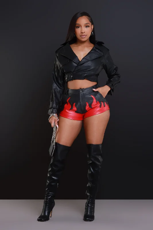 fire-starter-faux-leather-shorts-black-red